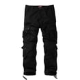 thumbnail image 3 of Pantalones cargo Match Wild para hombre, color negro, talla 30, 3 of 7