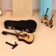 thumbnail image 6 of erfcxs Musical Instrument Home Decoration Mini Wooden Delicate Guitar Musical Instrument Ornaments Practical Fashion Decorate Mode, 6 of 6