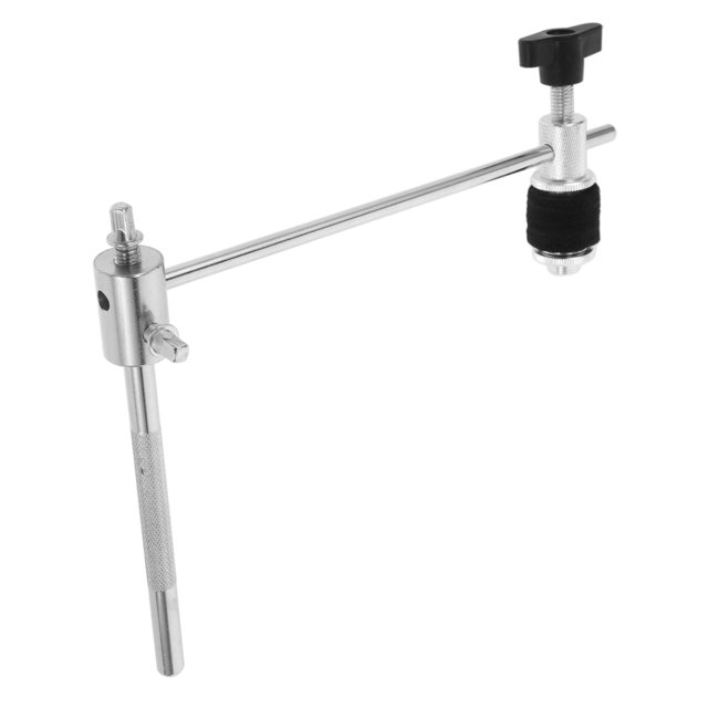 SHOWERORO Soporte Ajustable Para Cowbell En Batería Con Instalación Fácil Y Duradero Plateado