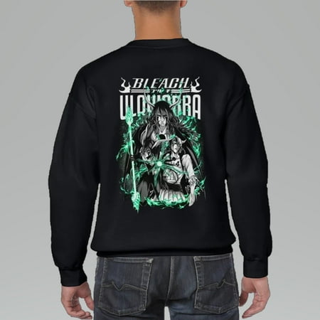 Ulquiorra Sweat Sweatshirt Back Side, Anime Sweatshirt Back Side, Ulquiorra Cifer Sweatshirt Back Side, Graphic Anime SweatSweatshirt Back Side, Bleach Sweatshirt Back Side