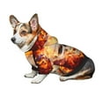 thumbnail image 6 of Goofa Satanic Skull Pattern Small Dog Sweater Hoodies Pet Grey Hooded Soft Fleece Sweatshirts with Pocket Fall Winter Puppy Cat Sweaters Warm Clothes-XX-Large, 6 of 8