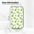 thumbnail image 2 of Leather Thin Slim Wallets for Women Men - Cute Mint Green Limes Clutch Card Wallet for Women Men with Zipper, 2 of 7