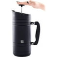 thumbnail image 3 of BaseCamp Coffee Press - Double Wall Insulated Stainless Steel - Bru-Stop Technology, No Grounds in Coffee, No Spill Lid (Obsidian, 48 fl.oz), 3 of 5