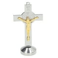 thumbnail image 1 of Crucifix, Wearable Durable Golden Silver Polished Gloosy Compact Design Standing Crucifix  For Home, 1 of 8