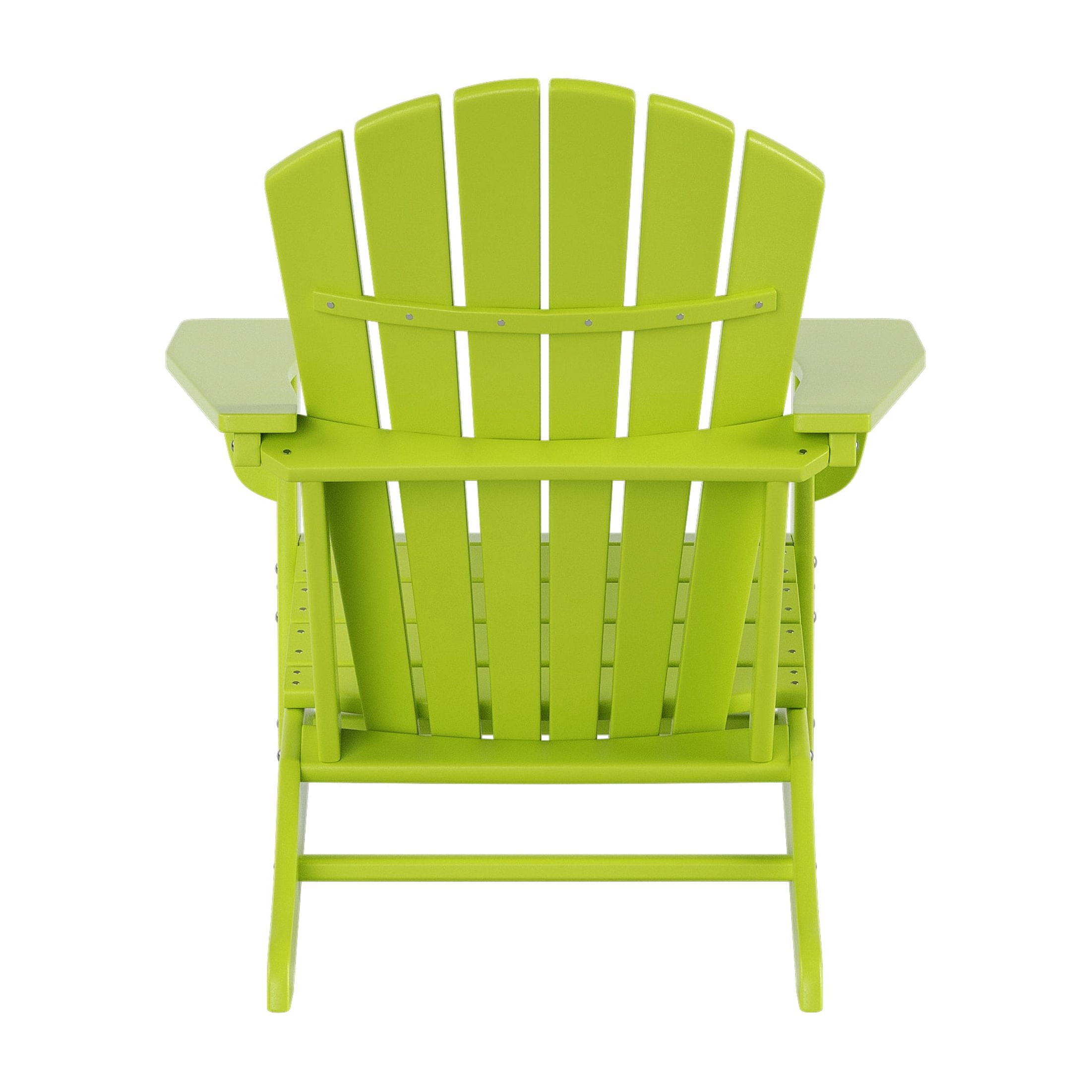 Westin Outdoor Adirondack Patio Chair with Ottoman Footrest, Lime