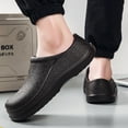 thumbnail image 5 of Chef Nurse Shoes Non Slip for Men Black Shoe Oil Resistant Waterproof Safety Work for Crews Gardener Men Women Indoor and Outdoor Slippers Sneakers for Kitchen Office Seaside, 5 of 5