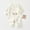 White A, variant on Newborn Baby Girls Boys Cotton Romper Long Sleeved Warm Jumpsuit With Long Sleeves and Crawling Clothes White 3 Months