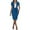 #294 Blue, variant on Prdecexlu Women's 2 Piece Suit Skirt Set Business Office Formal Dress Suit Peplum Blazer Jacket Midi Pencil Skirt Suits White 2XL