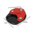 thumbnail image 7 of jiaping Motorcycle Side Stand Foot Enlarger Hot Pavement Anti Sinking Extension Enlarger red, 7 of 7