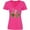Hot Pink, variant on Inktastic Flamingo with Tropical Flowers Women's V-Neck T-Shirt