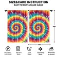 thumbnail image 2 of Blackout Kids Curtains,Colorful Rainbow Tie Dye Spiral Pattern Childrens Insulated Curtains Set Of 2,Bedroom Essentials,Toddler Room Decor 42"x63", 2 of 5