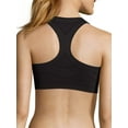 thumbnail image 4 of Hanes Sport Women's Seamless Racerback Sports Bra Ebony 2XL, 4 of 5