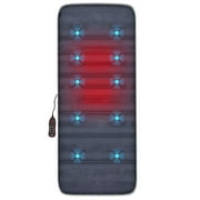 iFCOW Full Body Massage Mat Pad with Heat,Vibration Massage Mat with 2 Heat Pad & 10 Vibration Motors,Back Massage Bed / Chair Pad with Auto Shut Off,Christmas,Birthday gifts