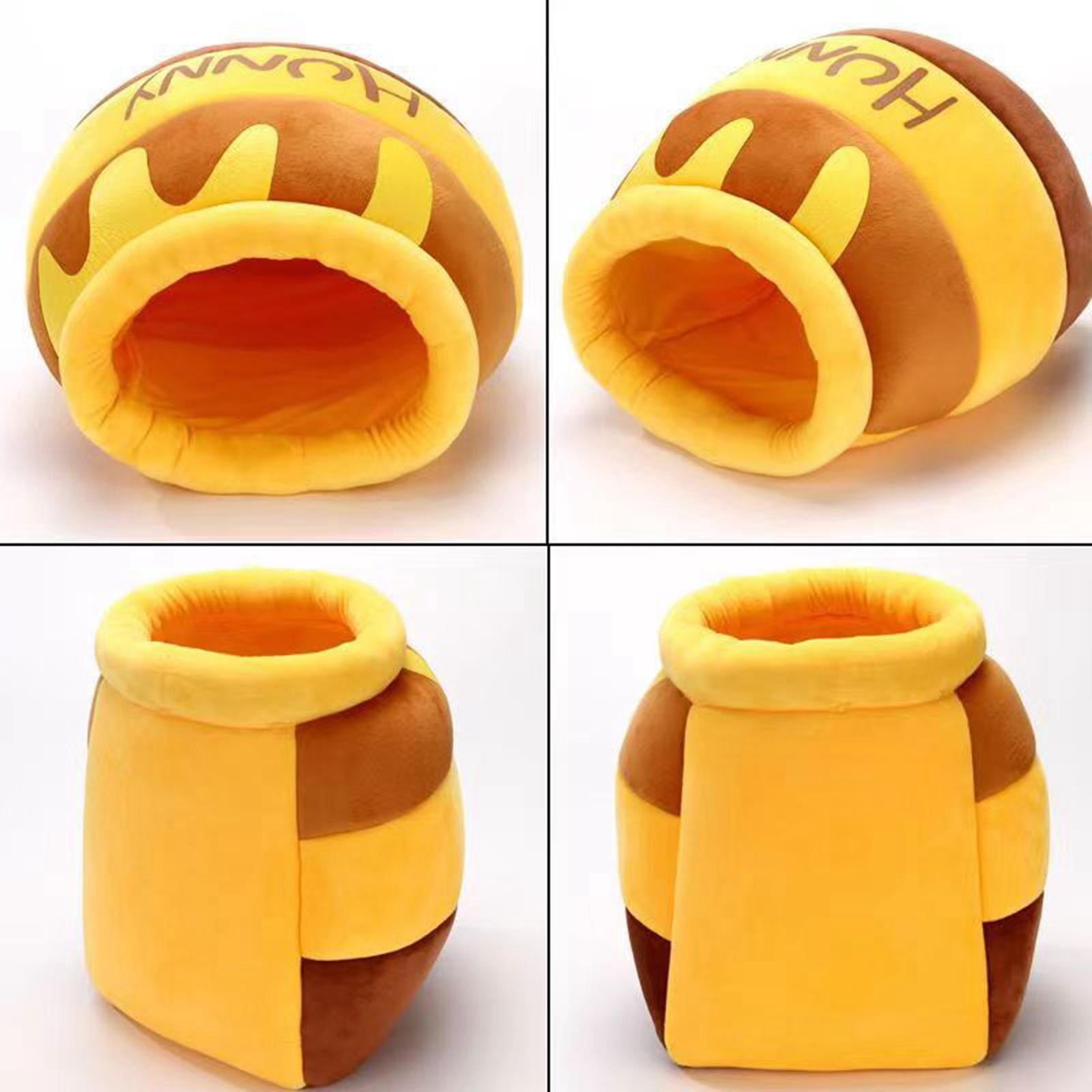 Cat Bed Sleeping Bed Nonslip Bottom Nest Comfortable Washable Warm House Soft Pet Bed Lovely Non Slip Kennel Cave Honey Pot