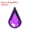 Deep Purple 6x10mm, variant on Uxcell 100Pcs Flat Back Acrylic Teardrop Gems 6x10mm Artificial Rhinestones for DIY Crafts Red