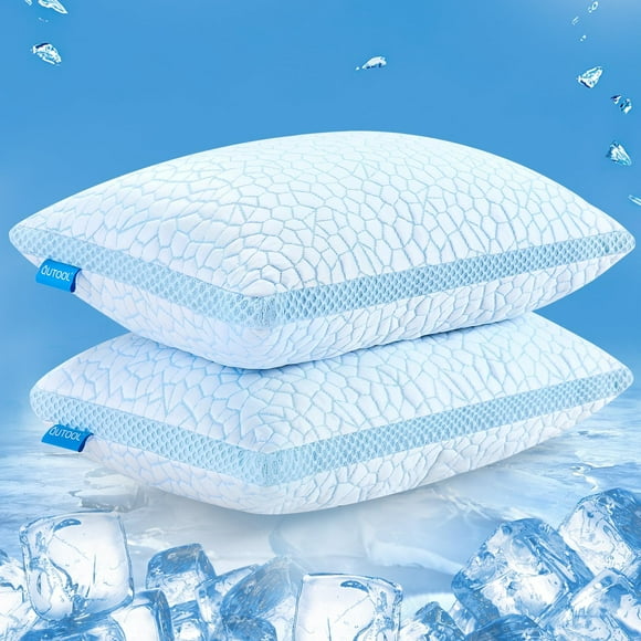 Juego de 2 geles viscoelásticos Pillow QUTOOL King de doble cara