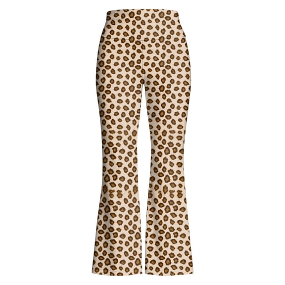 WERYOUNG Girl's Pants Elastic Waist Leopard Print Kids Everyday Wear Loose Fit Wide Leg Flare Trousers Holiday Celebration Stylish Breathable Pant