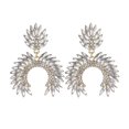 thumbnail image 3 of Pendientes geométricos exagerados con diamantes de imitación para mujer, modelo Trendy Grace, B, 3 of 3