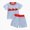 11 Light Blue, variant on Kaprioy Baby Boy Easter Outfits Toddler Boys Summer Clothes Short Sleeve Easter Rabbit Truck Embroidery T-Shirt Striped Solid Shorts 2Pcs Set
