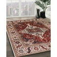 thumbnail image 3 of Ahgly Company Machine Washable Indoor Rectangle Industrial Modern Saffron Red Area Rugs, 8' x 12', 3 of 7