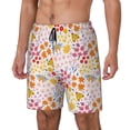 thumbnail image 2 of Haiem Colorful Floral Mens Swim Trunks with Compression Liner 2 in 1 Swimming Shorts Stretch Swimwear Quick Dry,Board Shorts-Small, 2 of 9