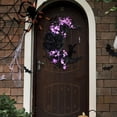 thumbnail image 5 of Halloween Wreath - Black Cat Moon Door Decor with Lights for Indoor Outdoor Party Wall, Unique Crescent Moon Wreath Design, Perfect Halloween Decorations for Front Door, 5 of 9