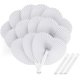 thumbnail image 1 of Fong Fong 24 Pcs Wedding Paper Fans Heart Shaped White Paper Fans Foldable Pocket Fan For Wedding Favor Party Bag Filler, 1 of 4