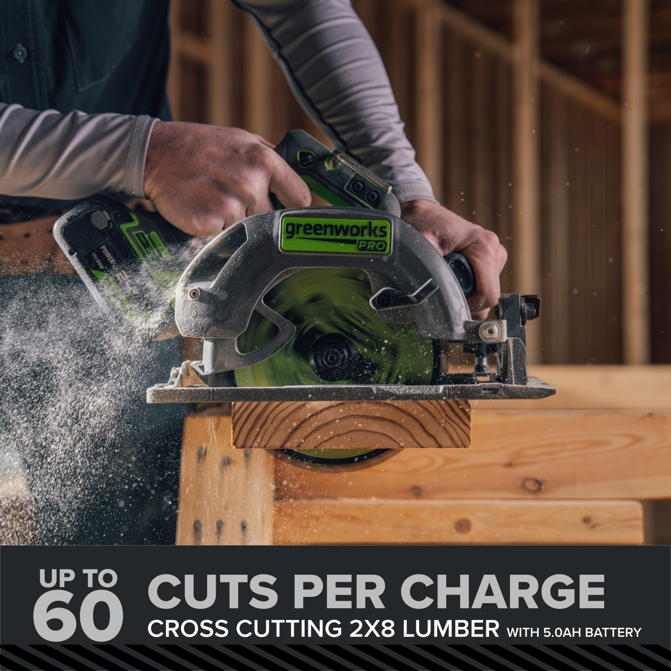 Greenworks PowerAll 24V Circular Saw, 7.25 Inch photo 6