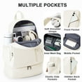 thumbnail image 3 of SYCNB Gym Backpack with Shoe Compartment, Waterproof Lightweight Sport Bag for Men & Women, Casual Travel Swimming Bag, Beige, 3 of 7