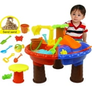 Cheers Kids Outdoor Summer Beach Sand Digging Tool Water Playing Plastic Table Toy Kit