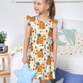 thumbnail image 4 of Vsdgher Écureuil à Queue Colorée pour Filles Chemises de Nuit Tout-Petits Manches Courtes Volantées Nuisette Robe de Nuit Tenue de Sommeil Pyjamas pour Fête Pyjama-Grand, 4 of 6