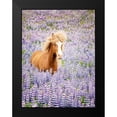 thumbnail image 2 of PHBurchett 15x18 Black Modern Framed Museum Art Print Titled - Horse in Lavender I, 2 of 5