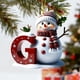 thumbnail image 3 of Adornos navideños personalizados con letras 2025 | Colgante acrílico para decorar el árbol | Adornos navideños personalizables para la decoración del hogar, 3 of 6
