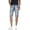 Indigo Bleach - 90085, variant on X RAY Men's Denim Shorts Frayed Hem Slim Look Stretch Jean Short for Men