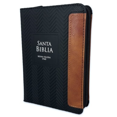 Biblia de Bolsillo RV1960 imit piel duotono con Indice y Cierre