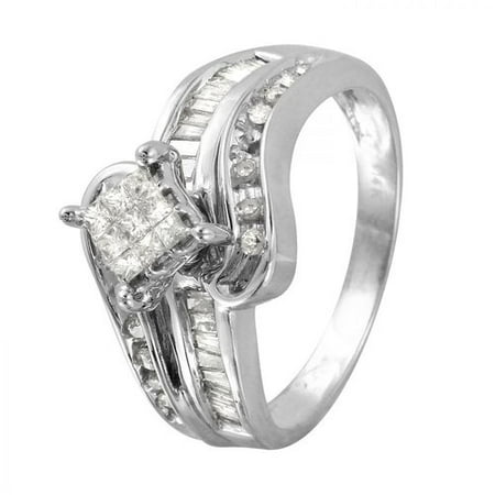 0.75CTW Diamond 14K White Gold Ring
