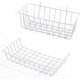 thumbnail image 1 of SHIQI-Wire Grid Baskets Wall Grid Board Accessories Metal Wall Storage for Grid Panel, 2 Pack, 1 of 4
