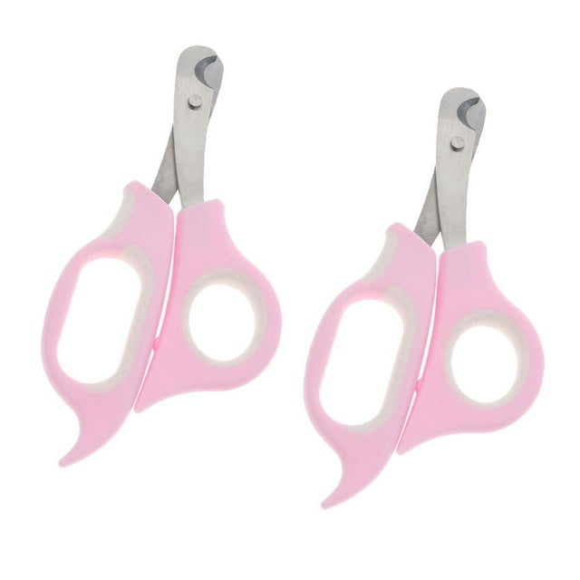 Cortaúñas para Mascotas Zulema 2 Pares Rosado Acero Inoxidable