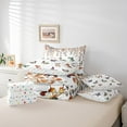 thumbnail image 4 of Erosebridal Chic Butterfly Bedding Sets Twin Size , Botanical Eucalyptus Comforter Sets with Sheets, Microfiber 7pcs, 4 of 5