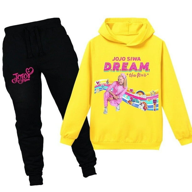 Justice Girls Dream Big Hooded Shirt & Sweatpants Outfit Size 8