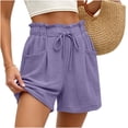 thumbnail image 4 of Dvprdro Womens Mid Waist Skort with Liner Solid Color Tennis Golf Workout Skirt Pants Casual, 4 of 7