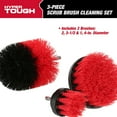 thumbnail image 6 of Hyper Tough Nylon Scrub Brush Cleaning Attachments for Power Drill Bit Set Black, 3 Pieces, 6 of 13