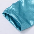 thumbnail image 4 of Niñas Básico De Manga Larga Metálico Gimnasia Leotardo Ropa De Baile Disfraces Azul 8 (7-) Sunnimix Niñas gimnasia leotardos, 4 of 8
