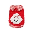 thumbnail image 2 of Uklsqma Pet Winter Fleece Jacket for Small and Medium Dogs | Red Warm Polyester Coat with Windproof Water-Repellent Fabric | Two-Legged Design with Zipper Closure | Outdoor Cold Weather Wear, 2 of 6