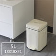 thumbnail image 4 of Retro Trash Bin Kitchen Trash Bin Step On Trash Bin Bathroom Trash Can Trash Bin Retro Trash Bin Light Luxury Thickening Square Step On Trash Can With Lid For Home Kitchen Bathroom, 4 of 7