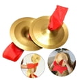 thumbnail image 1 of 2 mini platillos de mano, material didáctico, sonido brillante, suministros versátiles para fiestas, instrumento de percusión, platillos de cobre para 15 centímetros, 1 of 8