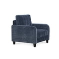 thumbnail image 4 of HFO Everly Glamorous Traditional Faux Velvet Chair in Deep Blue, 4 of 7