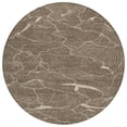 thumbnail image 2 of Addison Rugs Chantille Indoor/Outdoor Transitional Lines Brown Washable Round Rug, 8' x 8', 2 of 6