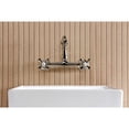 thumbnail image 4 of Kingston Brass KS7256AX English Country Double-Handle 2-Hole Wall Mount Bathroom Faucet in Polished Nickel, 4 of 8
