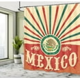 thumbnail image 5 of Ambesonne Mexican Shower Curtain, Vintage Poster Effect, 69"Wx70"L, Multicolor, 5 of 5